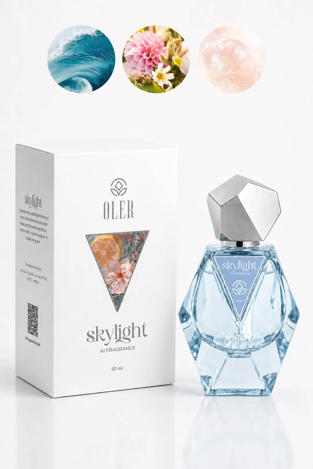 Oler Aı Fragrance Skylight Edp Kadın Parfüm 50ml Citrus Floral Ökaliptus Oud Misk Amber
