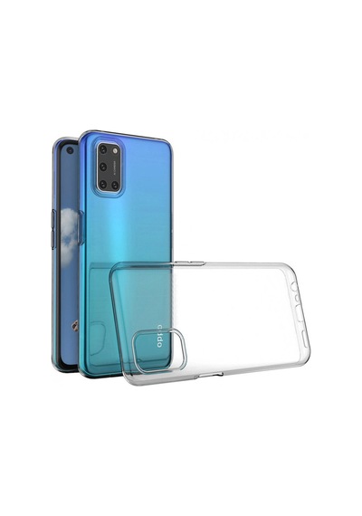 Oppo A52 Uyumlu Kılıf Lüx Şeffaf Silikon
