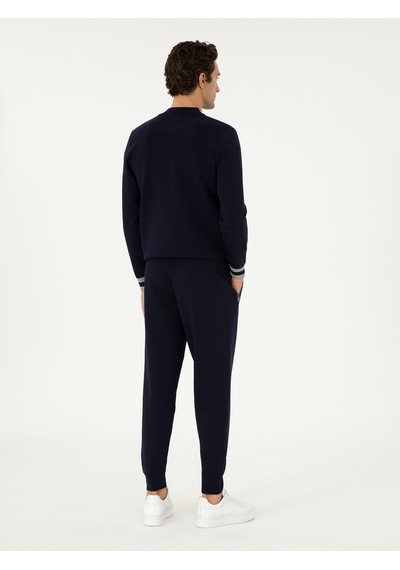 Cacharel Lacivert Jogging Fit Triko Pantolon