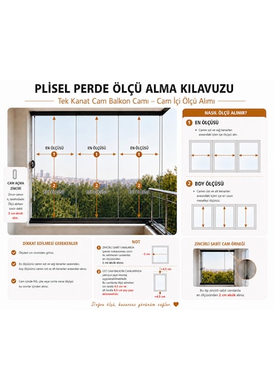 Kül Gri Plise Perde - Cam Balkon Ve Pimapen Uyumlu Kancalı Veya Vidalı Montaj