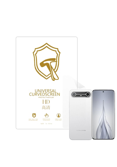Microcase Tecno Spark Slim 5g İle Uyumlu Full Tpu Nano Arka Ekran Koruma Filmi - Ekm102