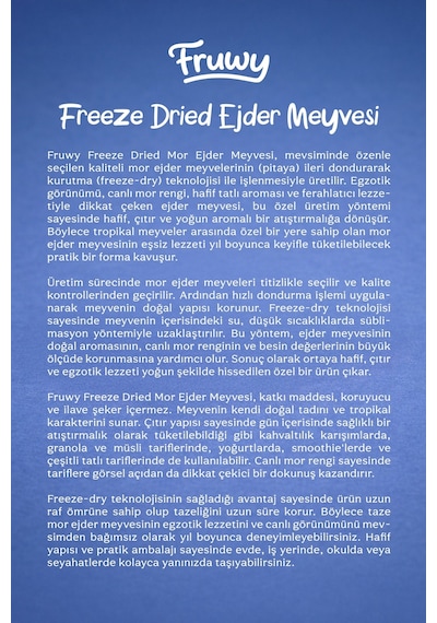 Freeze Dried Ejder Meyvesi 20 G