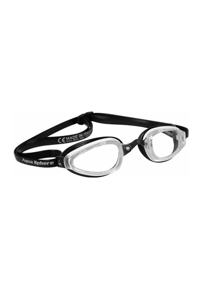 Mp Michael Phelps K180 Microgasket Şeffaf Cam - Beyaz/Siyah Çerçeve Beyaz