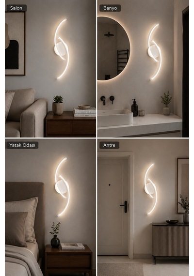 Bero Modern Led Duvar Apliği Günışığı Beyaz