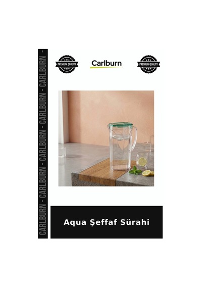 Özel Üretim Plastik Kapaklı Ergonomik Mutfak Buzdolabı Uyumlu Aqua Şeffaf Sürahi