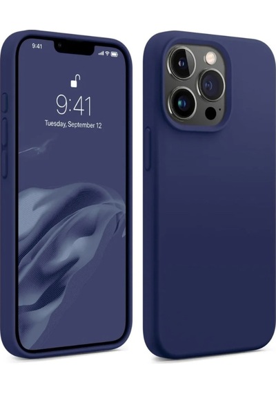 Bix Apple Uyumlu iPhone 14 Pro Silikon Kılıf Magsafe Güçlü Koruma Darbe Emici Küf Menekşesi