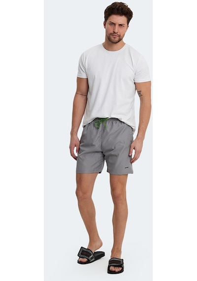 Slazenger RENO Erkek Cepli Deniz Şortu Gri Mayo