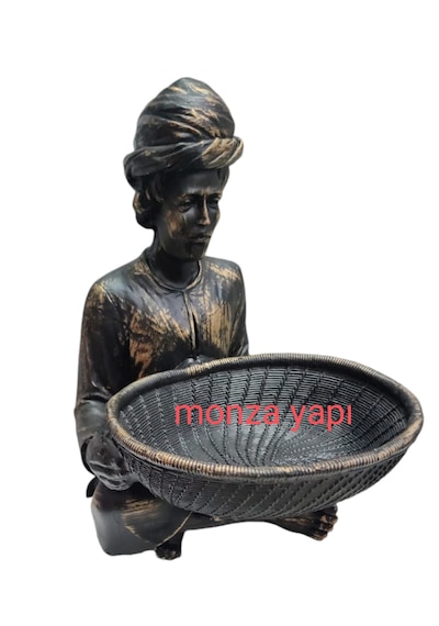Hint Figürlü Sepetli Biblo Havluluk Antik