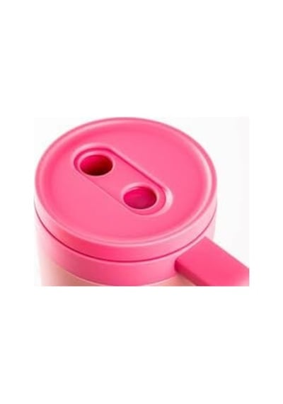 Pembe Pipetli Paslanmaz Çelik Termos Bardak 1.2l