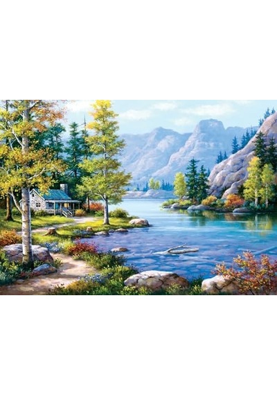 Göl Kıyısında 1000 Parça Puzzle