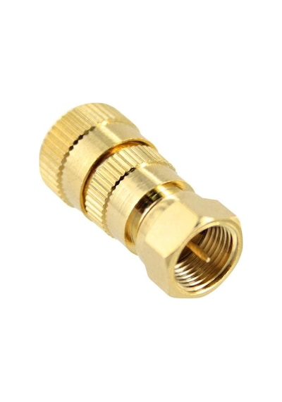 Rg-6/U-6 Konnektör - F - Erkek - Gold - Vidalı