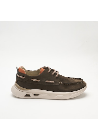 Sneaker Erkek Og-2410 John May 300-137t-etiket 92 Duman Nubuk-turuncu Dana Süet Tersi Antrasit