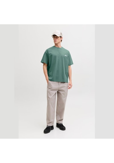 Jack & Jones Dust Script Erkek Yeşil Tişört 12292982-nac Yeşil