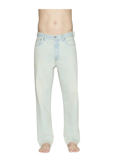 Calvin Klein 90s Taper Seaglass Jean Erkek Mavi Kot Pantolon