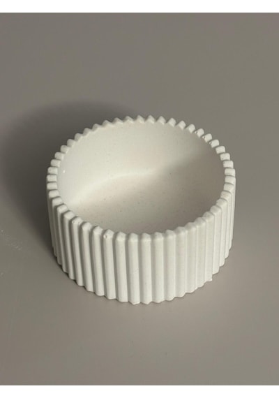Dalgalı Minimalist Saksı Tabak Taş Tozu Dekoratif Pinterest Tabaklar Handmade %100 El Yapımı