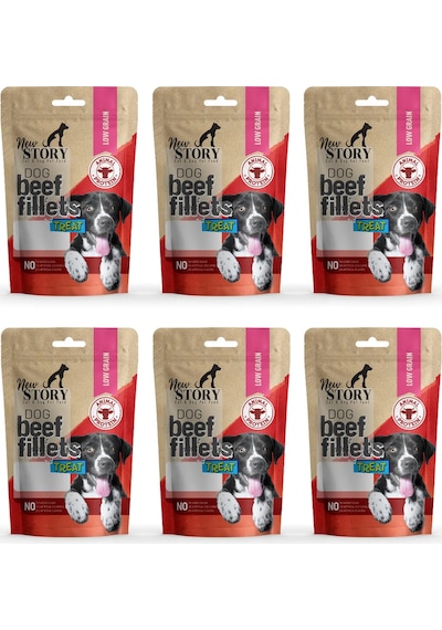 Dog Beef Fillets 6x80gr. Biftekli, Köpek Ödül Maması