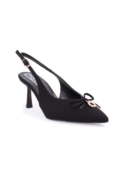 Dagoster Dza07-12042727 Siyah 8 Cm İnce Topuklu Abiye Kadın Ayakkabı