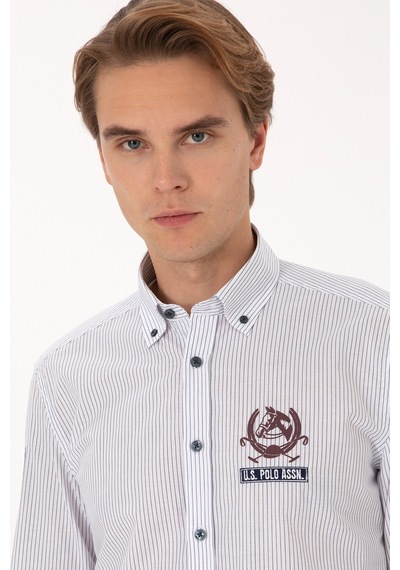 U.s. Polo Assn. Erkek Açık Lacivert Gömlek Desenli 50308214-vr059 Acık Lacıvert