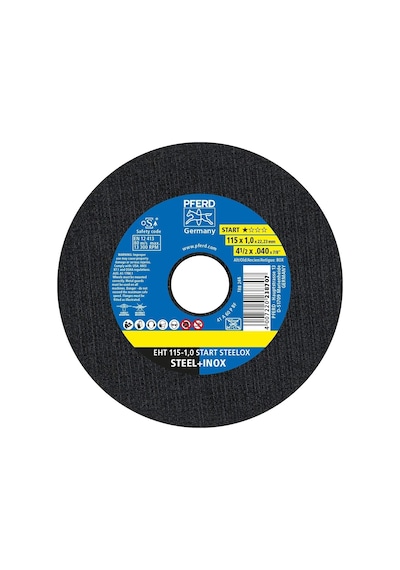 Ayırma Diski, 10 Adet Eht 115 X 1,0 X 22,23 Mm Düz Start-linie Start Steelox 69121067 Çel