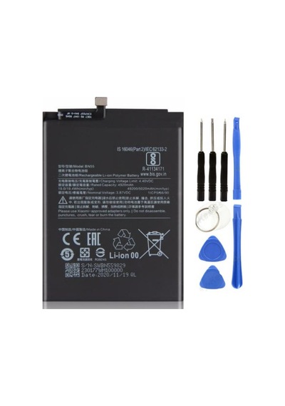 TeknikEvim Xiaomi Redmi Note 9S Bn55 Pil Batarya ve Tamir Seti