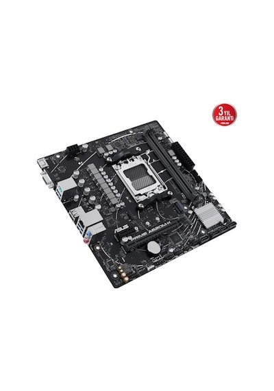 Asus Prıme A620m-k Amd A620 Am5 Ddr5 6400 Hdmı, Analog M2 Usb3.2 Aura Rgb
