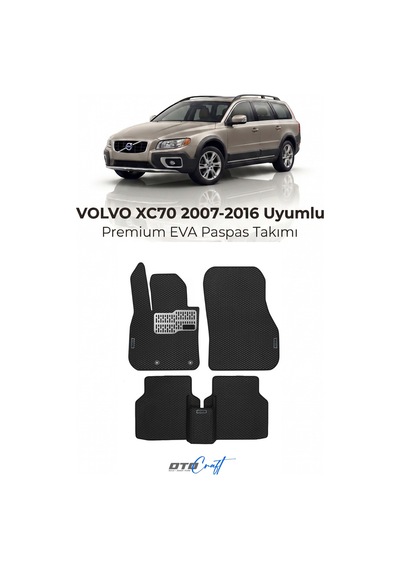 Volvo Xc70 2007-2016 Araca Özel 3d Havuzlu Eva Paspas Tam Set 5 Parça