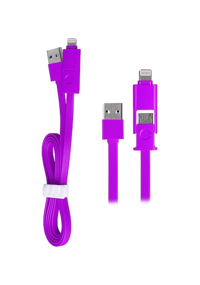 Ally 2In1 Apple Uyumlu iPhone Lightning Ve Micro Usb Data Kablo