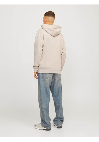 Jack & Jones Erkek Sweatshirt Bej 12256534 Jjelegacy Sweat Hood Noos 25kw21000482 W2100381 Bej