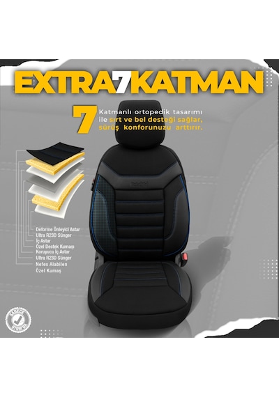 Otom Individual Design Ekstra Destekli Oto Koltuk Kılıfı - 550061876