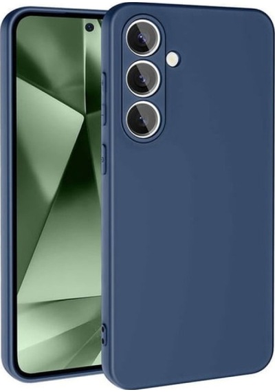 Samsung Galaxy  Uyumlu  S24 Fe Kılıf Nano İçi Kadife Silikon - Lacivert