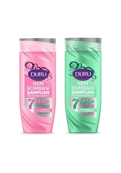 Bombası Şampuan 7 Hyaluronik Asit Ve Seramid Tüm Saçlar Ve Yağlı Saçlar Için Nemlendirici Şampuan 400 Ml 2 Li S
