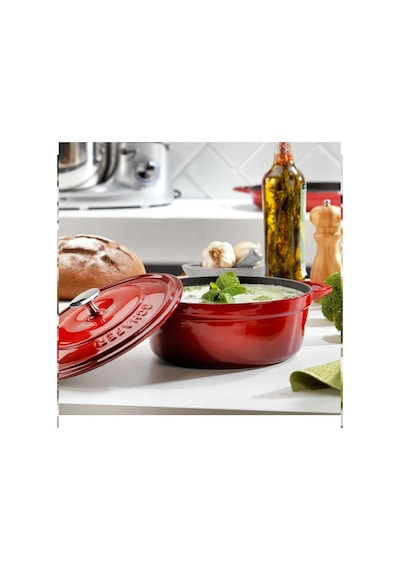 Schafer Guss Chef Döküm Derin Tencere 20cm-2 Parça-kırmızı Kırmızı