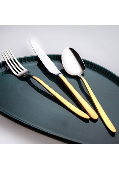 Jumbo 9400 Mat Altın 84 Prç 12 Kişilik Çkb Set Renkli