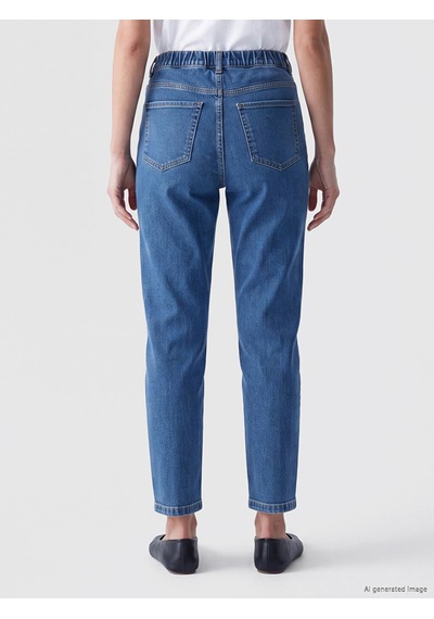 Lcwaıkıkı Classic İndigo Yüksek Bel Slim Mom Kadın Jean Pantolon