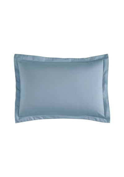 Linens Mix&match Pamuk Saten 2'li Volanlı Yastık Kılıfı Seti Mavi Açık Dore