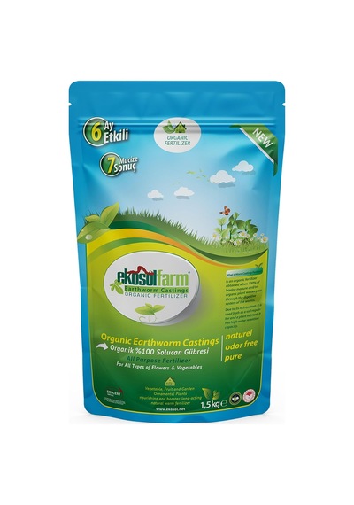 Ayrex Ekosolfarm Sıvı Ve Katı Form Solucan Gübresi, Ev Bitkileri, Çiçekli Bitkiler, Meyve Ve Sebzeler İçin Ünive 0,250