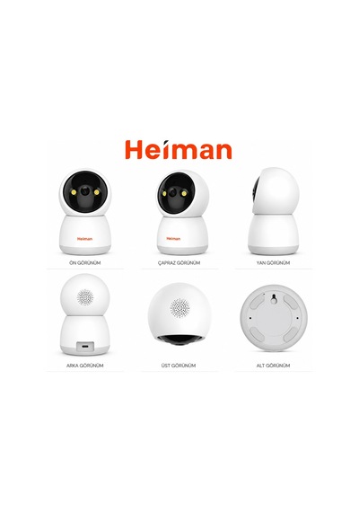 Hm-428 Wifi Gece Görüşlü Speed Dome Ip Ptz Akıllı Bebek Bakıcı Ka