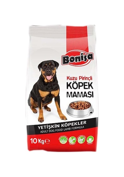 Bonisa Kuzu Etli Pirinçli Köpek Maması 10 Kg