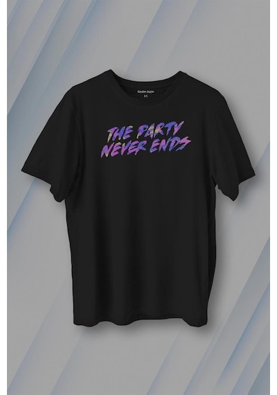 Party Never Ends Music Acid Baskılı Tişört Unisex T-shirt 001