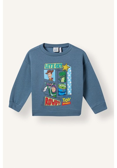 Defacto Toy Story Lisanslı Baskılı Uzun Kollu Üst Lastikli Paça Alt 2li Takım Erkek Bebek I3539a526wnbe739 Mavi-be739