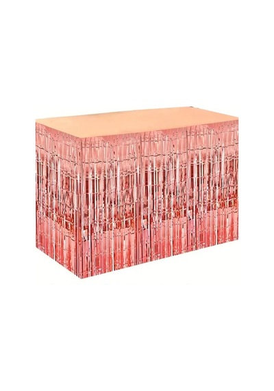 Beysüs Işıltılı Rosegold Metalize Masa Püskülü Tüm Yaşlar