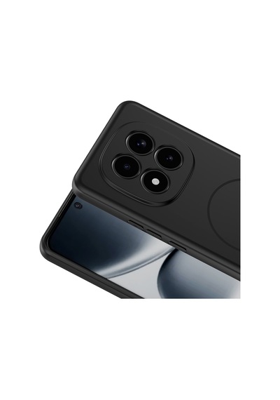 Redmi Note 15 Pro 4g Kılıf M-safe Şarj Özellikli Zore Meta Kapak - Siyah