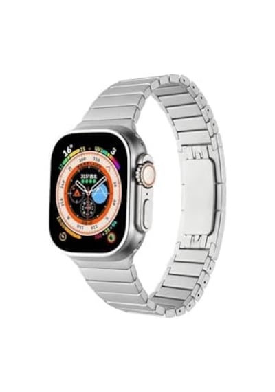 44mm İle Uyumlu Krd, 35 Metal Kordon, Gri