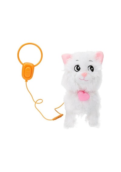 Peluş Sevimli Kedi Sushi Hareketli Sesli Beyaz Renk Çok Renkli