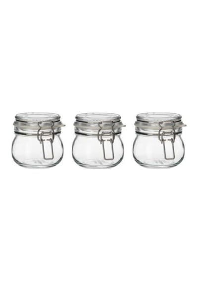Ikea Korken Kapaklı Kavanoz Cam 3 Adet 13 Cl Korken Kavanoz Çok Renkli