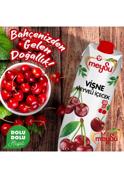 Meysu Vişne Meyveli İçecek 1 Lt X 6 Adet