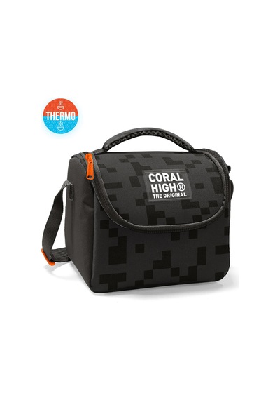 Coral High Kids Siyah Blok Desenli Thermo Beslenme Çantası 22794 Siyah