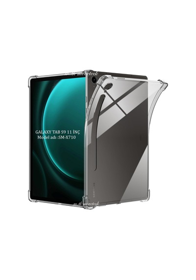 Galaxy Uyumlu Tab S9 11 İnç Kılıf Şeffaf Slim Ve Ekran Koruyucu Set
