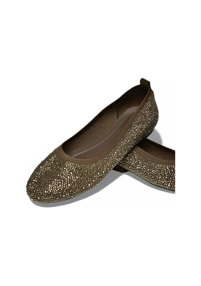 Fox Shoes Y820411004 Kahverengi Triko Kumaş Kadın Babet Kahverengi