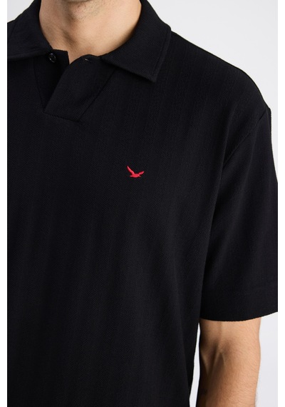 D's Damat Ds Damat Regular Fit Siyah Düz T-shirt 6hc144701222m 001
